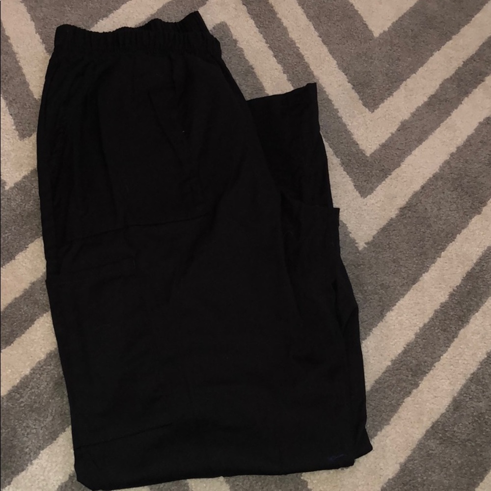 Black scrub pants